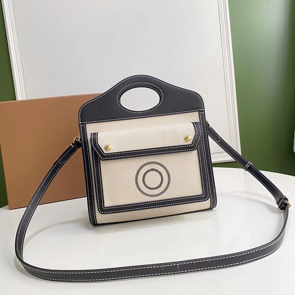 

horseferry two-tone small purse pocket bags quality canvas handbags leather real lady shoulder bag fashion dress official women min jkxm