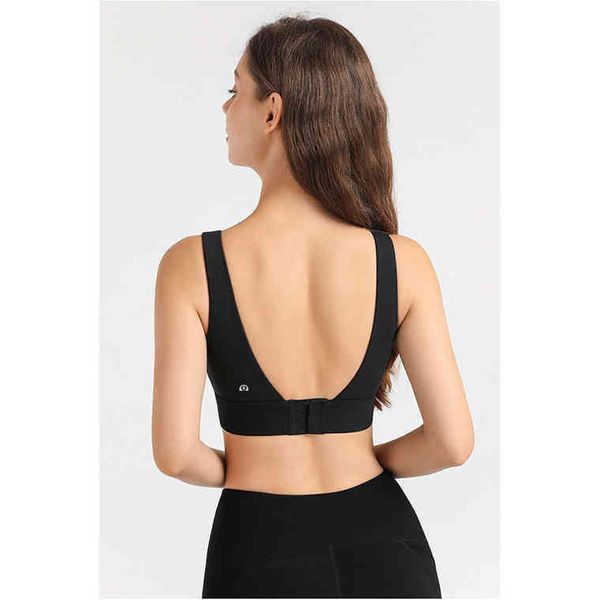 

lulu bras brand beautiful back sports underwear women's running yoga clothes gathering vest fitness bra-v hook bra 4s01, Red;black