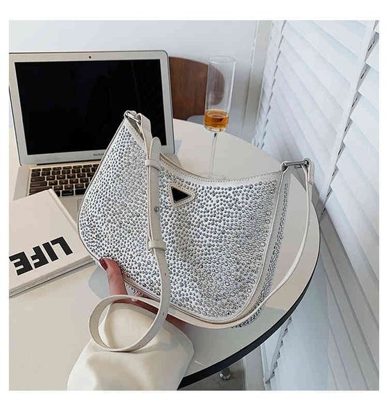 

purses outlet new 2022 new rhinestone sling one room underarm women's bag