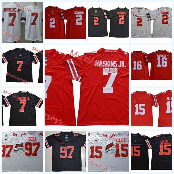 XFLSP 2022 College Custom Custom Ohio State Buckeyes Nähed Fußball Jersey 7 C.J. Stroud Jerseys 7 Sevyn Banken 33 Master Teague III 78 Nicholas