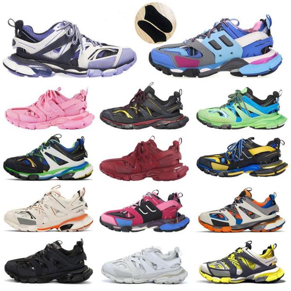 

3.0 track s shoes clunky sneakers grey beige orange blue update version er sport sneaker size 36-45310o, Black
