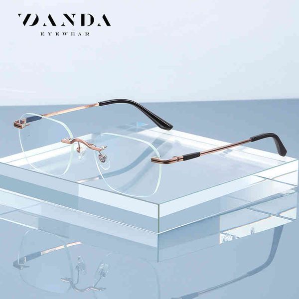 

sunglasses pure spectacle frame ultra light frameless anti blue glasses pt901 two-color ip plating can be matched with myopia 12gz, White;black