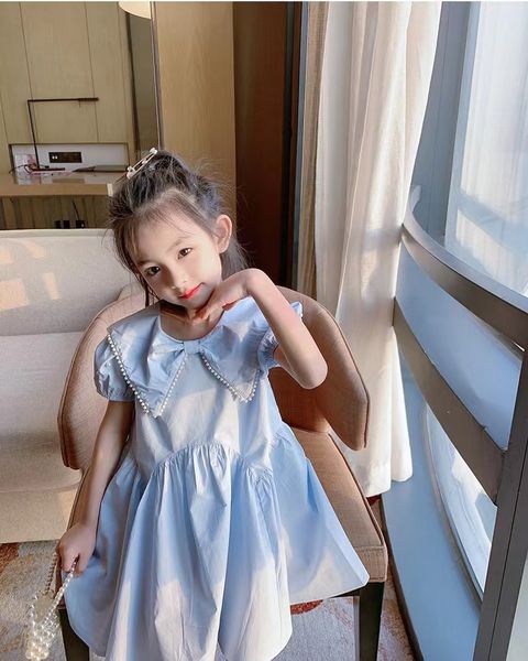 

wedding kid fower dresses set 100-160cm wather blue color fashion designer boutique clothes wholesale summer outfits 2022, Red;yellow