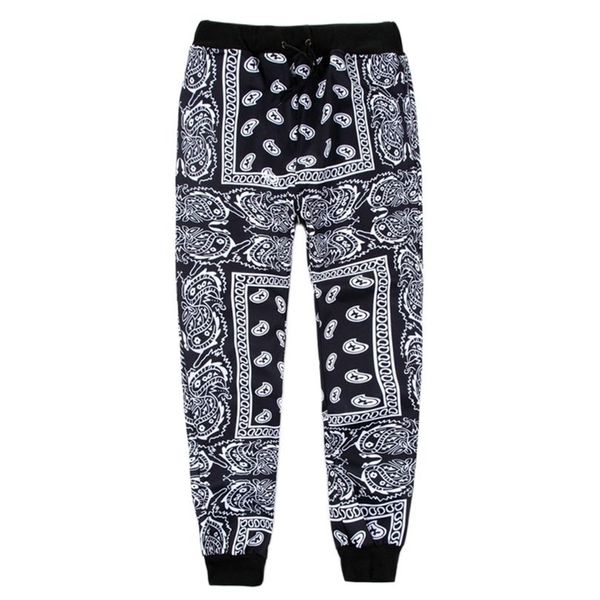 Gesteppte Polyester Bandana Paisley Hose Jogger Männer Frauen Jogginghose Trainingsanzug Harajuku Hose Frühling Hip Hop Streetwear 220721