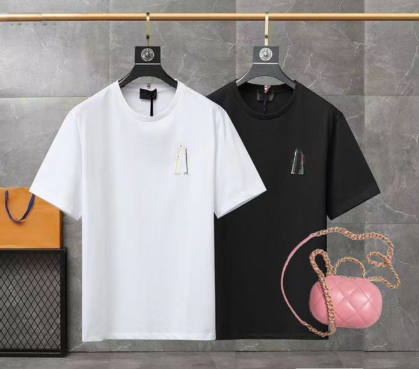 

brand designers t shirts man womens tshirt with letters embroidery short sleeves summer shirts men loose hip hoptees mens casual slim fit cl, White;black