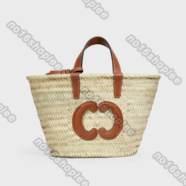 

designer bags teen triomphe classic plant material basket bags men and women tote bag with calfskin heart patch tan potluck occasion handbag