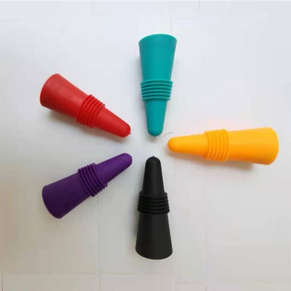 Stoppers de vinho, reutilizável Silicone Beverage Bottle Sealer Tools Ferramentas Substituição com tampa de garra para manter o vinho