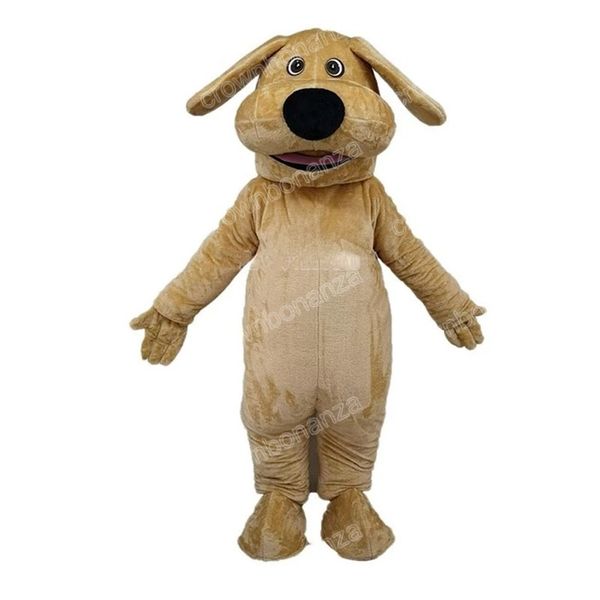 

halloween lovely brown dog mascot costume cartoon character outfits adults size christmas carnival birthday party outdoor outfit, Red;yellow