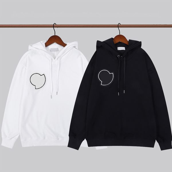 

22ss famous mens hoodies long sleeve men women couples casual pullover sweatshirts black and white mens stylist hoodie size m-xxl