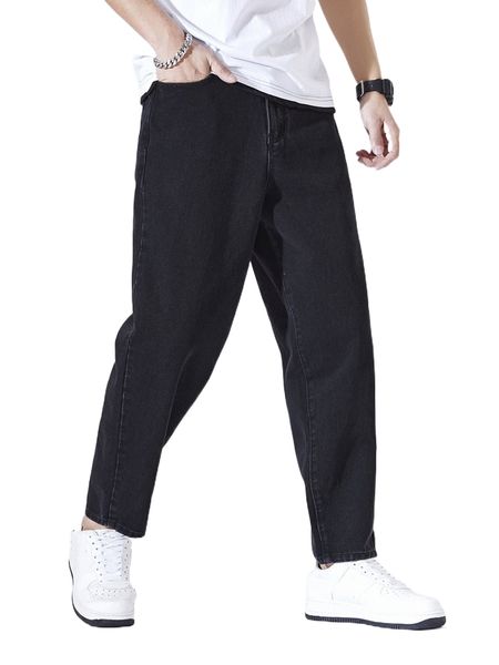 

men slant pocket straight leg jeans g0qh#, Blue