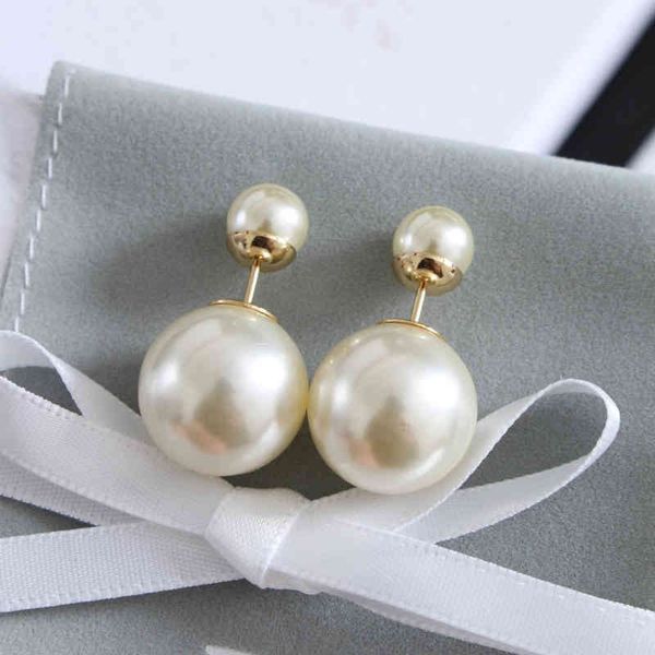 

earrings star bee silver needle pearl girl