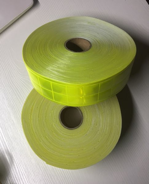 

5cm*5m fluorescent yellow traffic signal safety garment auxiliary materials reflection strip apparel bag accessories safety clothing reflect