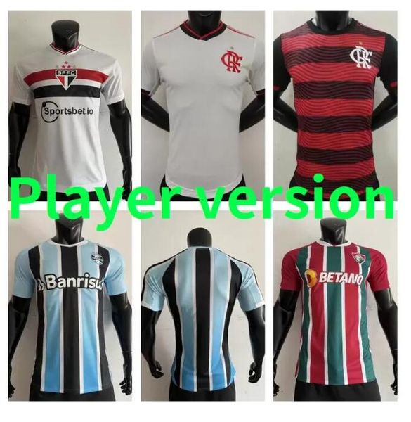 

player version 2022 2023 gremio fbpa soccer jersey costa ferreira benitez 22 23 morato zeca carlinhos ernando gomes football shirt flamengo, Black;yellow