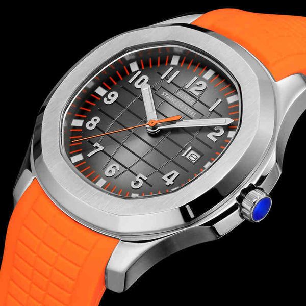 

men's watch fashion calendar automatic designer luminous waterproof luxury relojes para hombre groomsmen gift, Slivery;brown