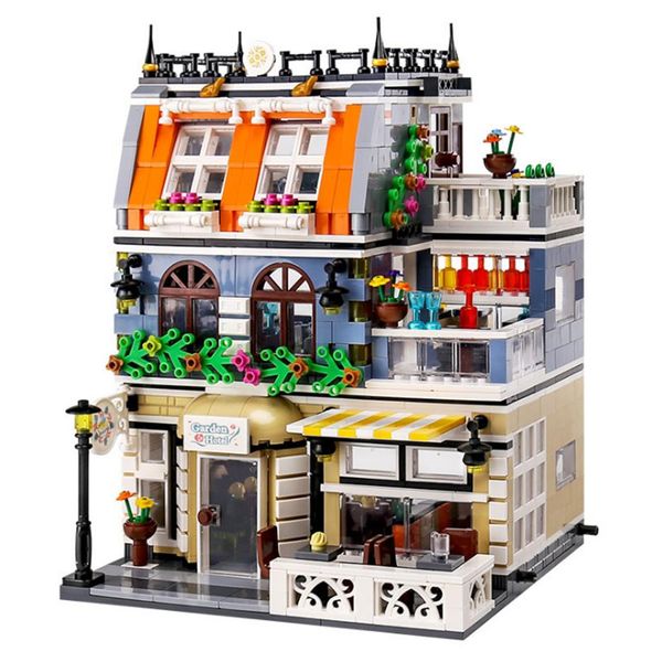 

creator city street view block series advanced model garden el 1316pcs building blocks bricks spelling toys ql09403326