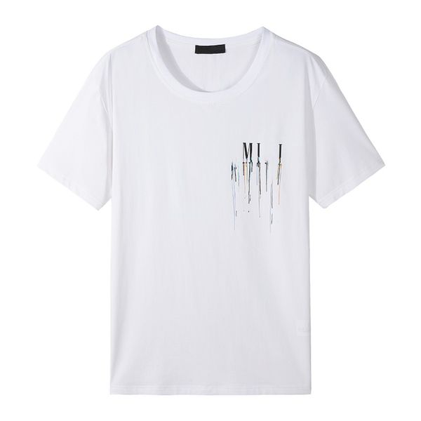 Sommer-Designer-T-Shirt und lockeres Damen-Oberteil, Herren-Freizeithemd, Deluxe-T-Shirt mit rundem Kragen, 100 % Baumwolle, knitterfrei, atmungsaktiv, Größe – 3XL