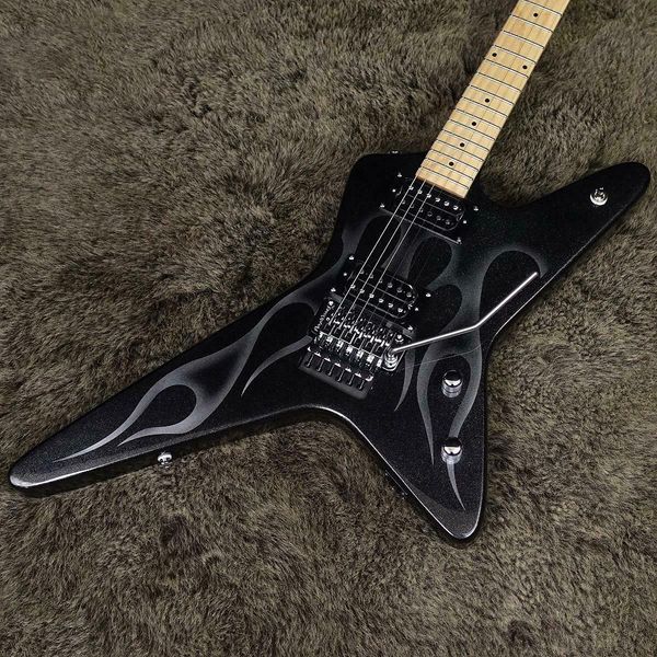 

kram er tracii guns gunstar voyager black metallic #ggc2j electric guitar