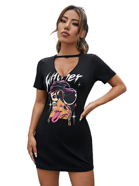 

x nomouthh skull & l.etter graphic choker n.eck tee j62e#, White