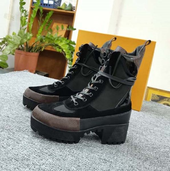 

designer boots luxury boot genuine leather martin boots ankle booties woman short boot sneakers trainers slipper sandals by shoebrand 046, Black