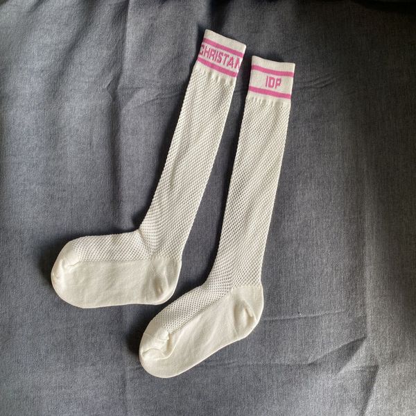 

fashion womens classic hosierys letter love brand spring summer calf socks mercerized hosiery mesh hollow women ins designers tube sock 2sa2, Black;white