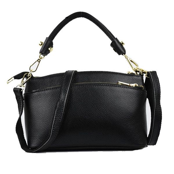 

evening bags three layer totes handbag genuine cowhide leather women's crossbody brand design fashion shoulder bag female messenger