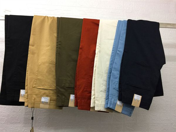 

2022 men's straight pants spring summer new designer business pants comfortable stretch material gentleman work luxury fashion casual p, Black