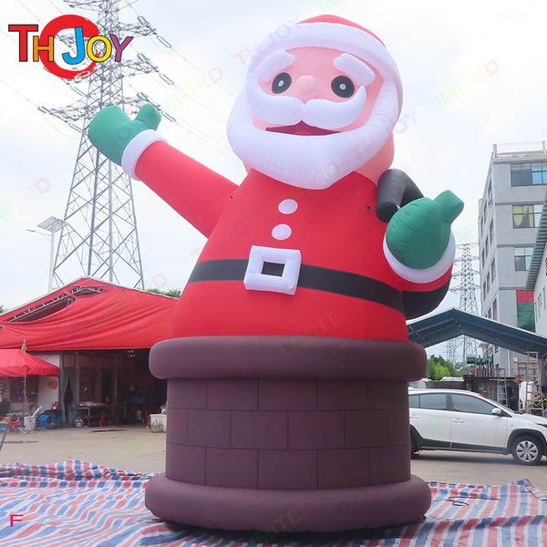 

2022 new outdoor activities 6m 20ft christmas inflatable giant santa claus holding gifts bag for party decoration father old man
