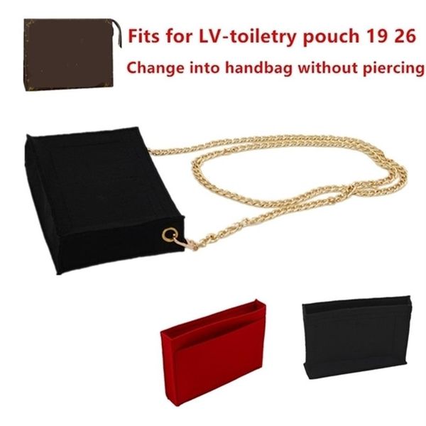 

change toiletry pouch 19 26 purse insert organizer makeup handbag travel inner cosmetic bag base shaper q1104265x