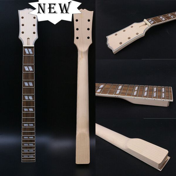 

maple guitar neck 22 fret 24.75inch rosewood fretboard bolt on doudouble rhombus