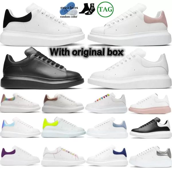 

casual shoes suede womens sneaker designer oversized sneaker white black leather luxury velvet espadrilles traine ' 'mcqueens &#03