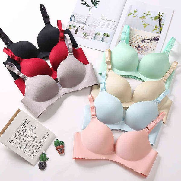 

push up bras for women seamless bralette lingerie backless plunge breathable underwear female intimates #f t220726, Red;black