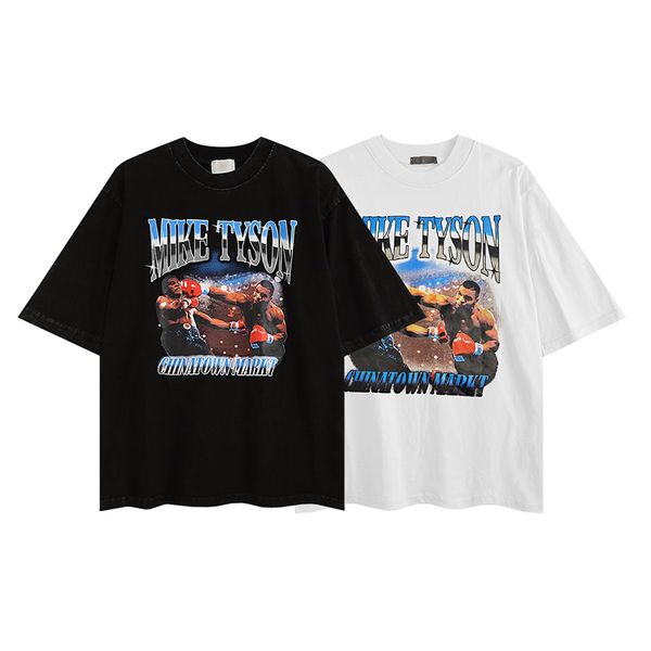

t shirt tee apparel men women casual black white t-shirts 22ss, White;black