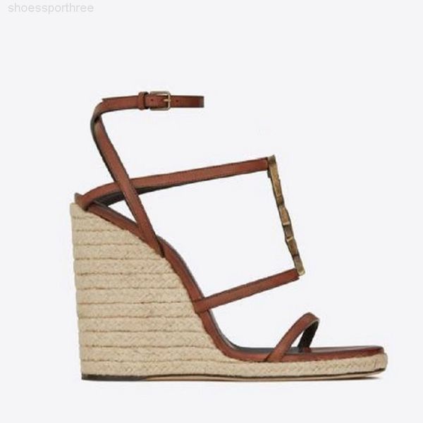 

spring wedge sandals classics slippers summer flat sandals slides fashion leather beach shoes, Black