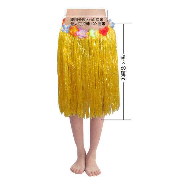 

factory outlet kaifeng party grass skirt 30-80cm children hawaiian costume props performance clothes elasticity 06vx
