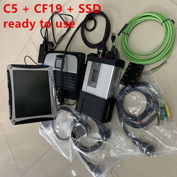 

mb star c5 sd connect compact 5 diagnostic tool with star diagnosis software 360gb ssd 2022.06 latest version military cf19