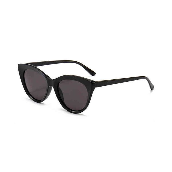 

2021 new creative hip hop small frame colored glass personalized round face ins korean transparent sunglass, White;black