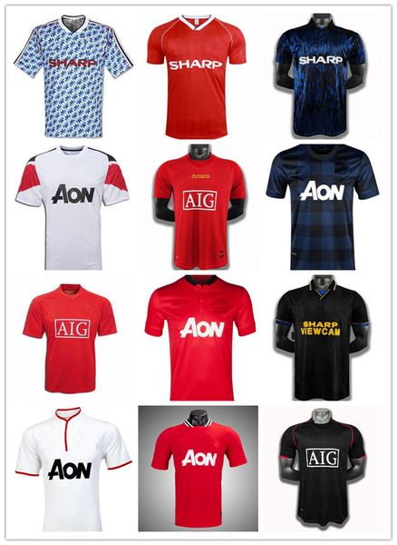 

final retro 2002 soccer jersey football giggs scholes beckham cantona solskjaer keane 04 06 07 08 09 98 99 90 92 94 96 86 88 nistelrooy kean, Black;yellow