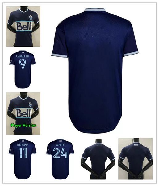 

22 23 vancouver soccer jerseys whitecaps player version 2022 2023 r.gauld white dajome cavallini deiber berhalter nerwinski maillots de foot, Black;yellow