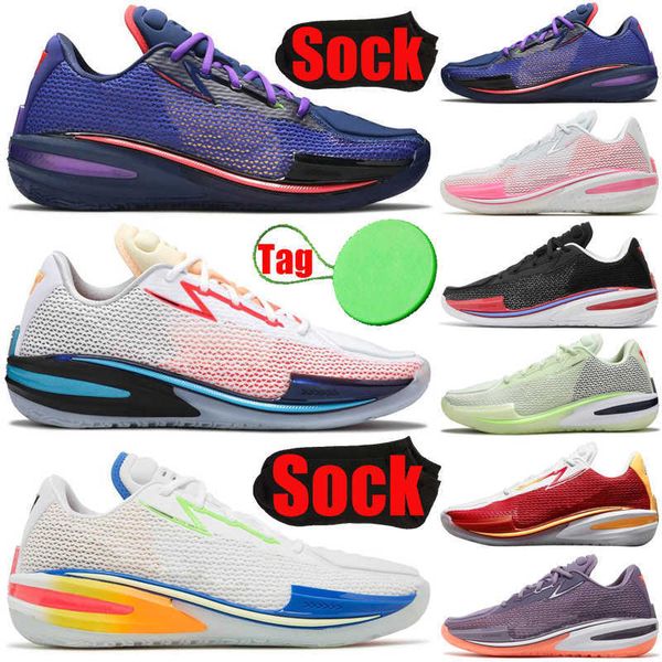 

with tag sock zoom gt cuts zooms basketball shoes for men women ghost black hyper crimson team usa think pink sneakers mens womens trainers