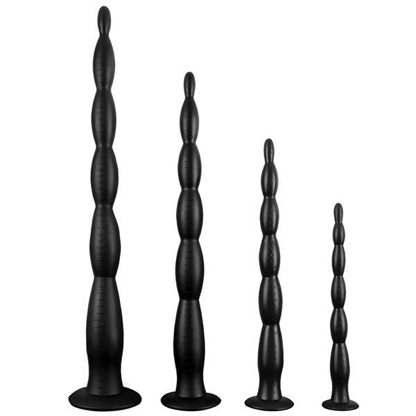 Dildos de plugue anal de silicone líquido super longo líquido Dilator de contas flexíveis Produtos Sexy Brinquedos Menores para Mulheres e Homens