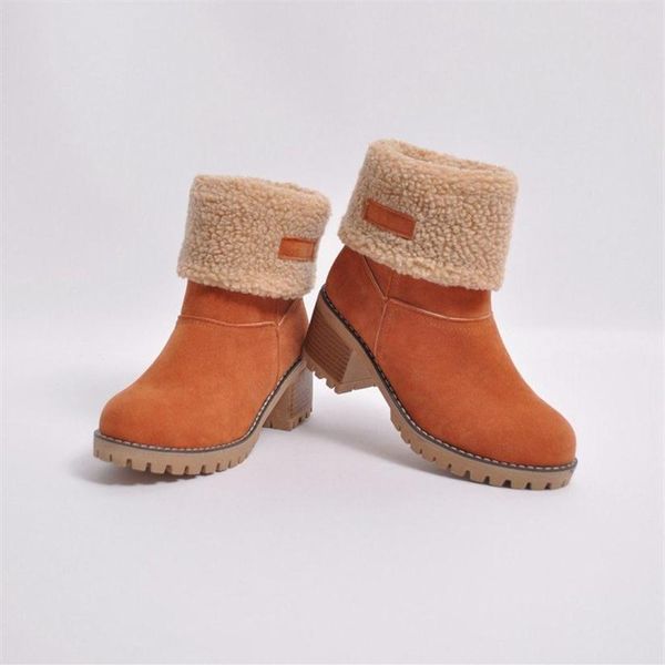

warm luxury winter snow boots fashion designer shoes australia classic ankle martin boots good quality girl boot size eu35-43227g, Black