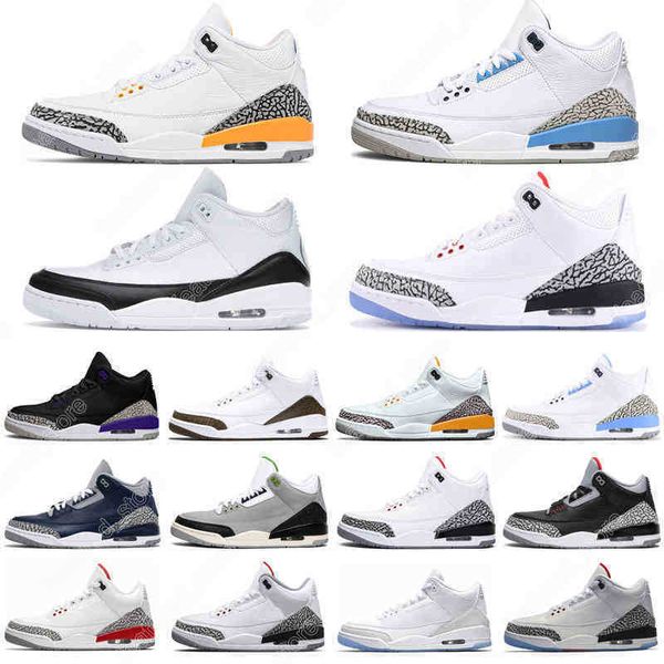 

3s basketball shoes 3 racer blue cool grey court purple varsity royal laser orange throw line mens trainers sport sneakers