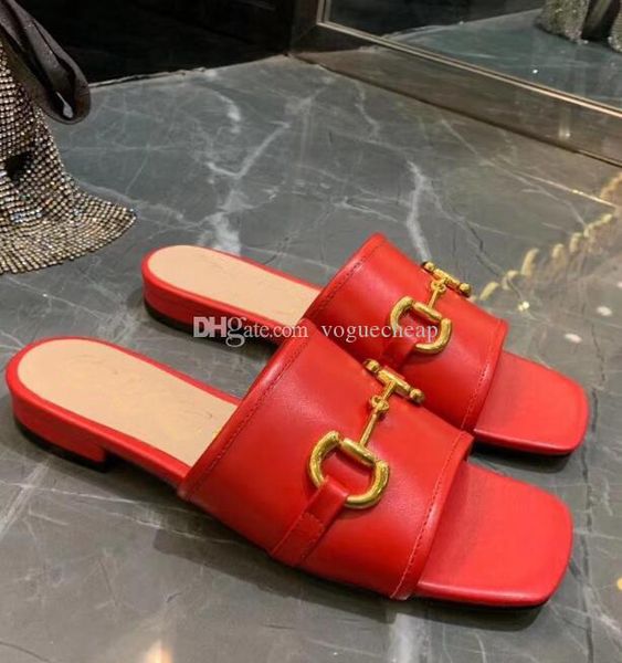 

spring summer flat heel slippers women patent leather buckle women's shoes heels casual fashion all-match women's slipper, Black