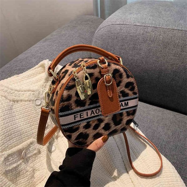 

female autumn and winter pop style ins versatile print small round single messenger 80% off purse sales