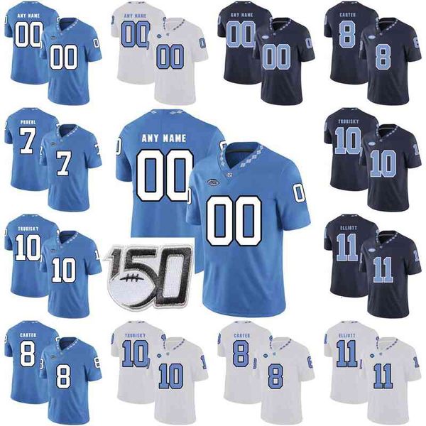 Maglia North Carolina Tar Heels College Football Maglia Donovan Brewington Vincent Amendola Chazz Surratt Antonio Williams Cucita personalizzata