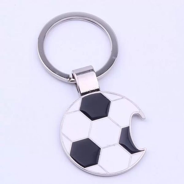 Novo abridor de garrafas de futebol key anel de chaveiro metal aolly -chave de futebol de futebol de futebol de futebol chaves de futebol