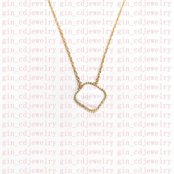 

designer classic lucky clover necklace pendant stainless steel 18k rose gold plated ladies and girls valentine's day mother's day, Silver