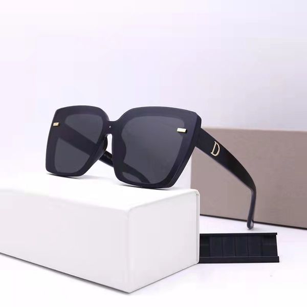 

2022 designer luxury sunglasses fashion polarized men's ladies glass uv400 with box 5 colors, White;black