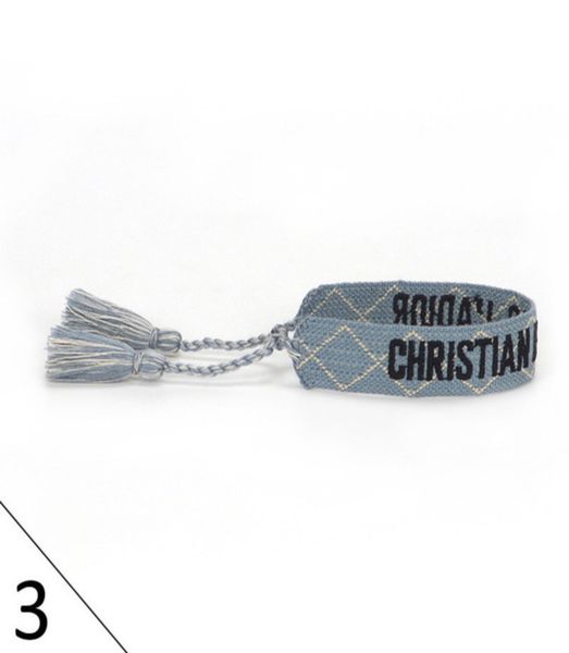 

brand braided luxury bracelet adjustable woven friendship bangle for womens mens designer letter embroidery rope bracelets jewelry gift code, Golden;silver