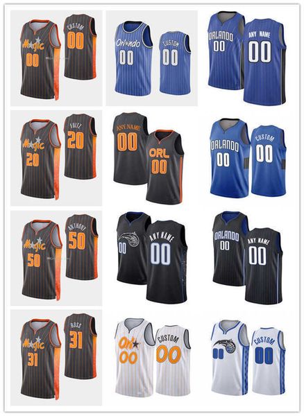 

75th custom men women youth terrence 31 ross cole 50 anthony 20 markelle fultz 5 mo bamba orlando''magic''basketball jer, Black;red